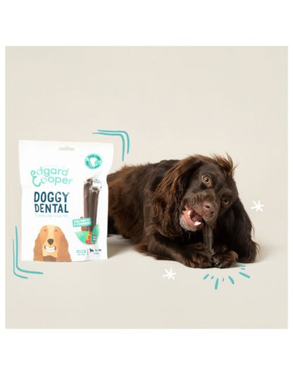 Edgard & Cooper Doggy Dental Aardbei & Munt - Hondensnacks - L