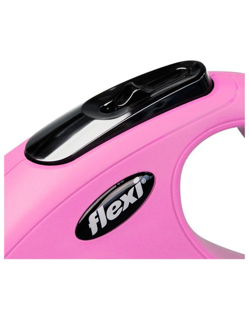 Flexi Rollijn New Classic M Roze 8m