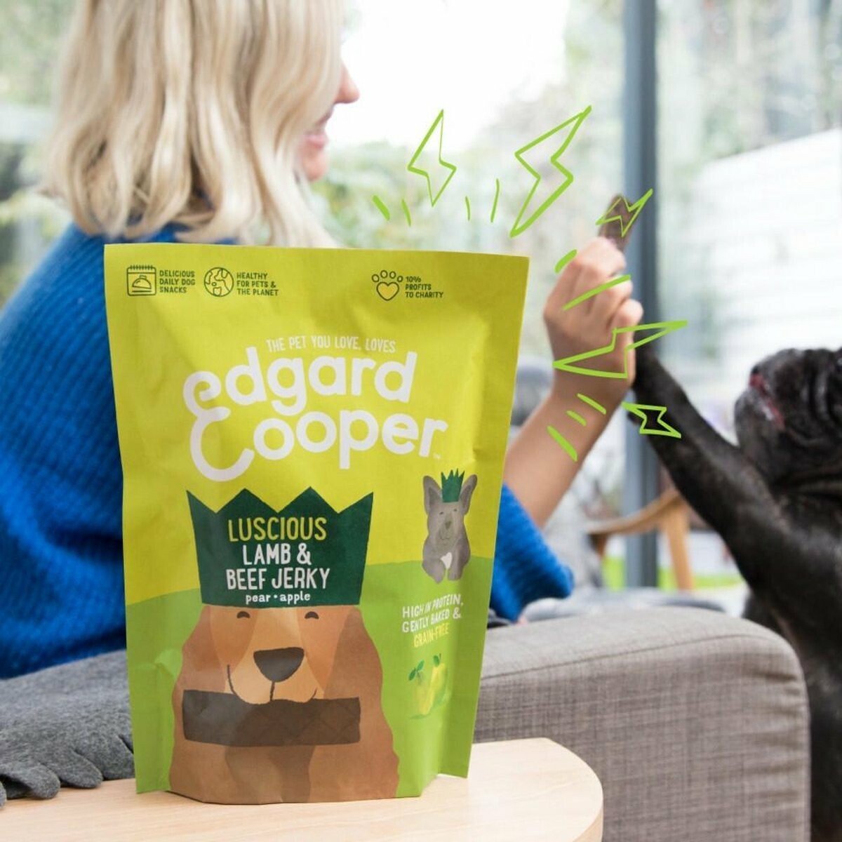 Edgard & Cooper Lamb & Beef Jerky freeshipping - The Pupper Club