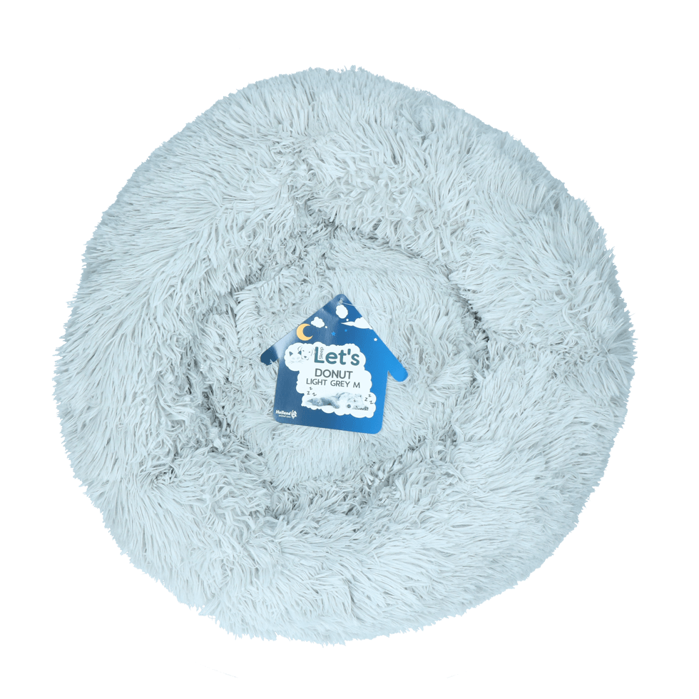 Let's Sleep Donut Lichtgrijs freeshipping - The Pupper Club